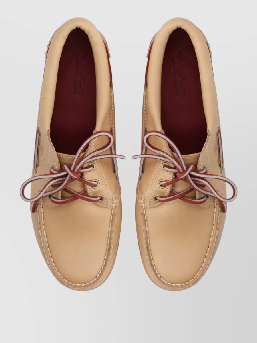 Timberland Loafers Rubber Sole Stitch Detailing Design