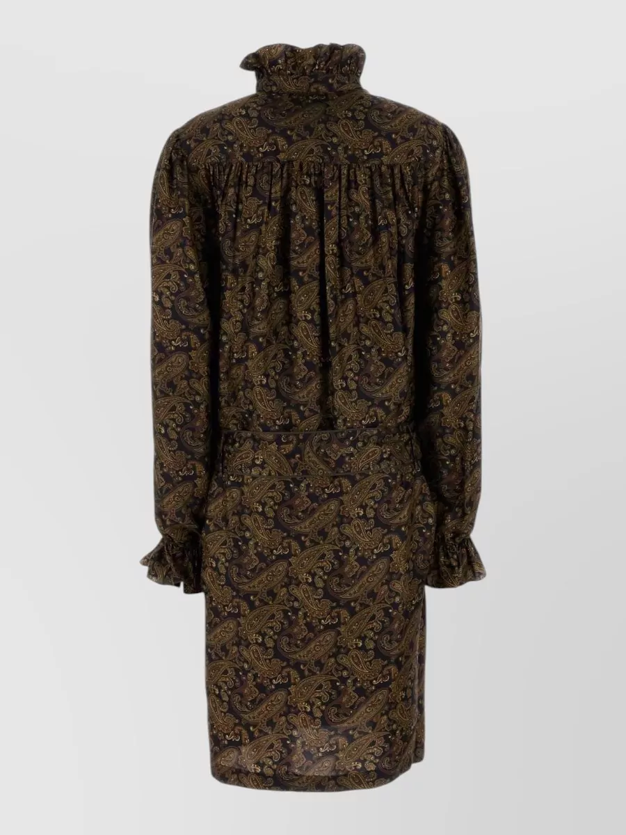 Saint Laurent Silk Printed Dress