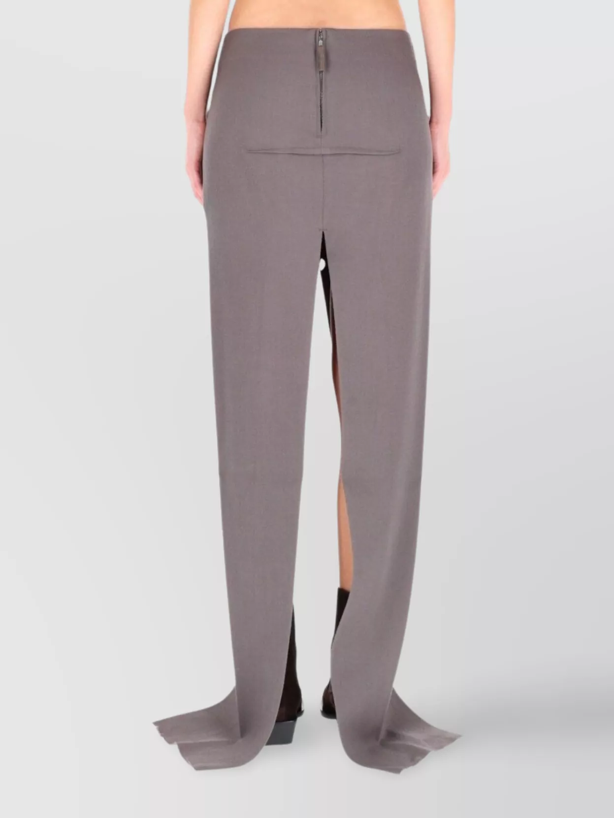 Rick Owens High Waist Long Skirt Slits