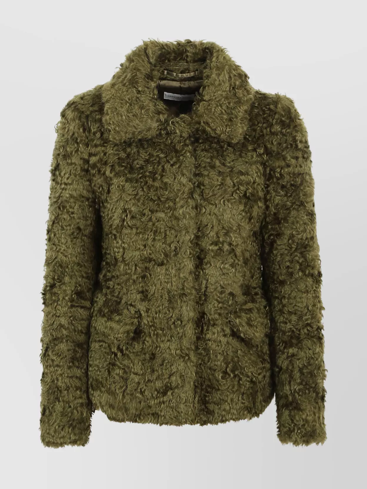 Shop Dries Van Noten Textured Finish Long Sleeve Jacket