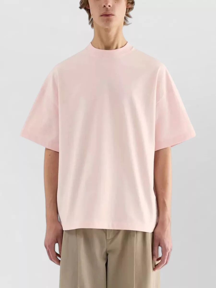 Jil Sander Logo Print Cotton T-Shirt