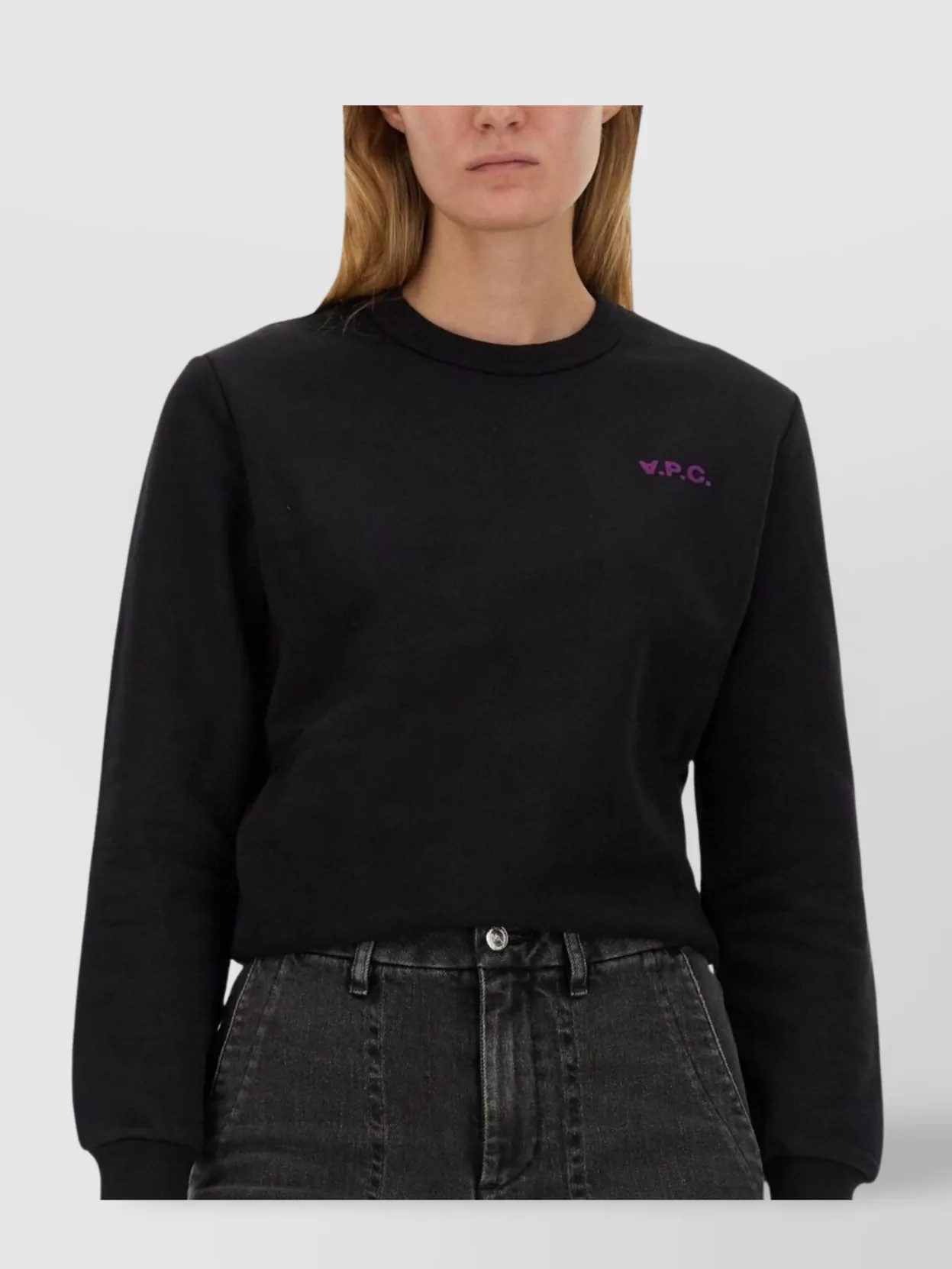 A.p.c. Logo Crew Neck Sweatshirt