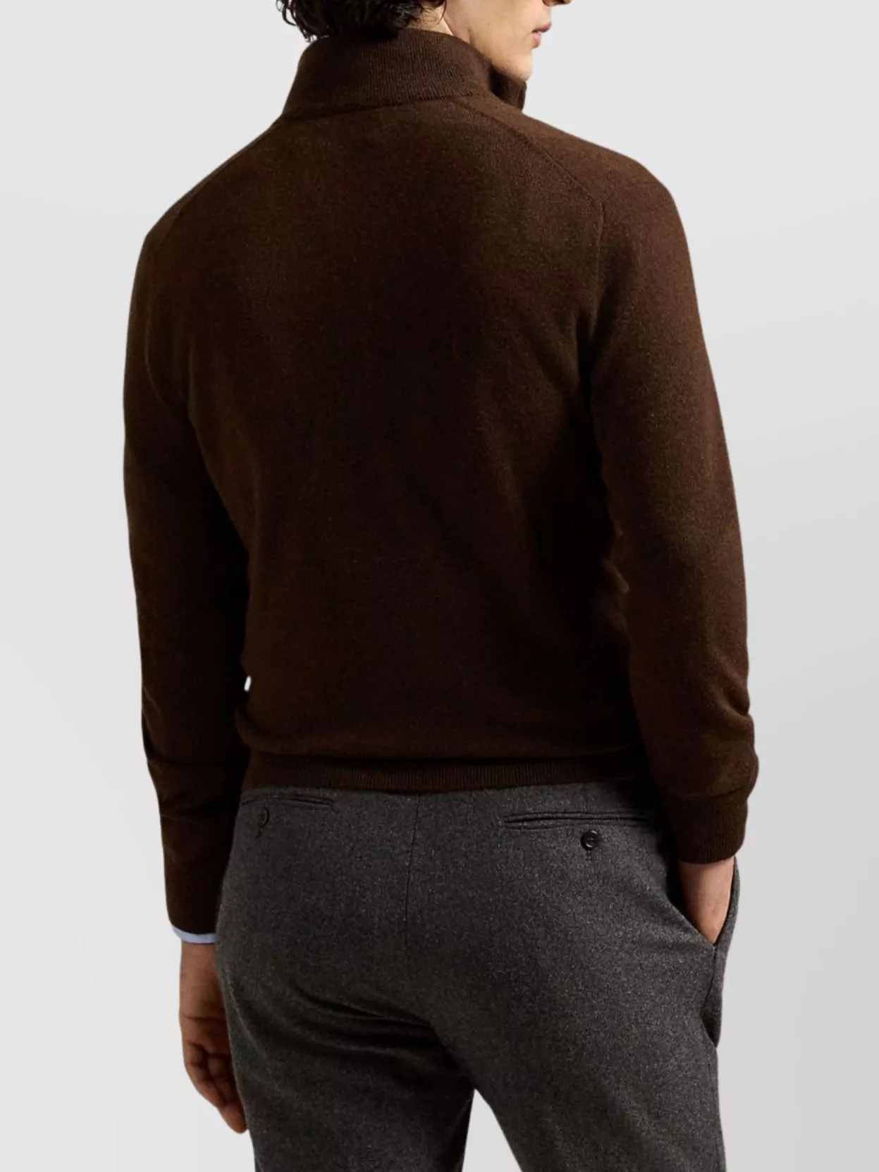 Polo Ralph Lauren Ribbed Cuff And Hem Knit Sweater