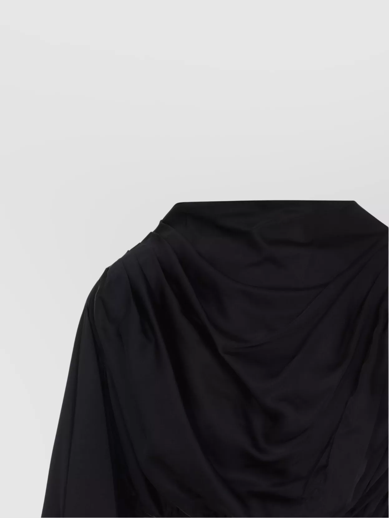 Rick Owens Draped Tech Fabric Top With Button Detail