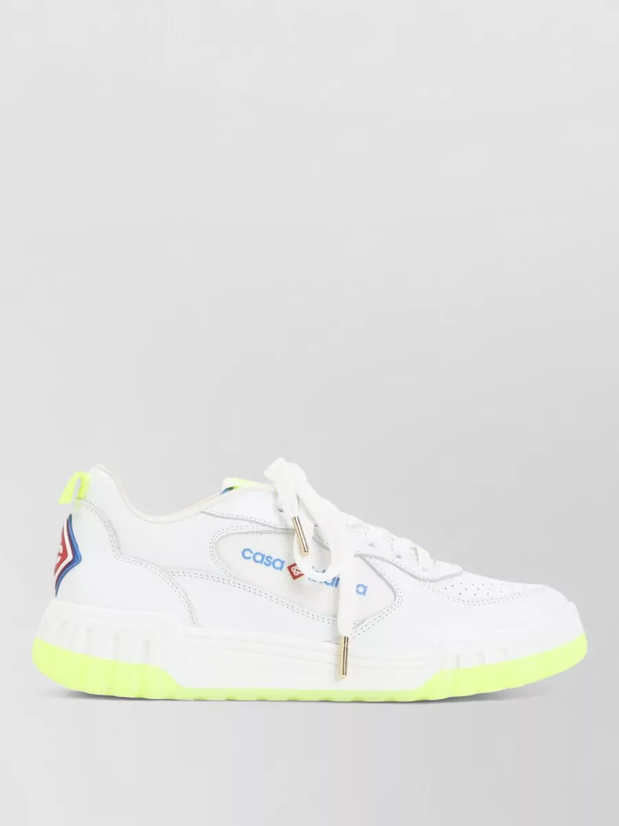 Casablanca Leather Low-Top Sneakers