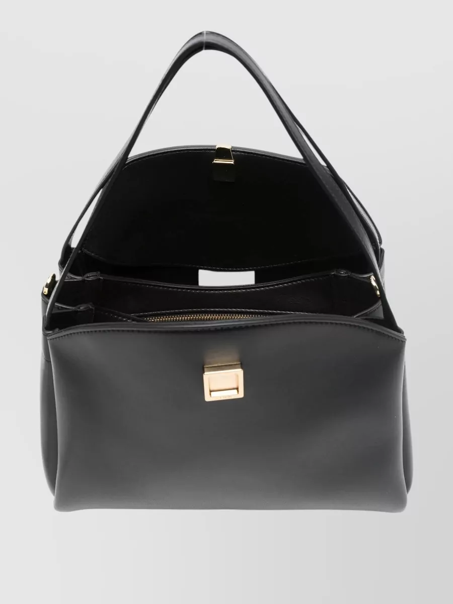 Themoiré Leather Shoulder Bag
