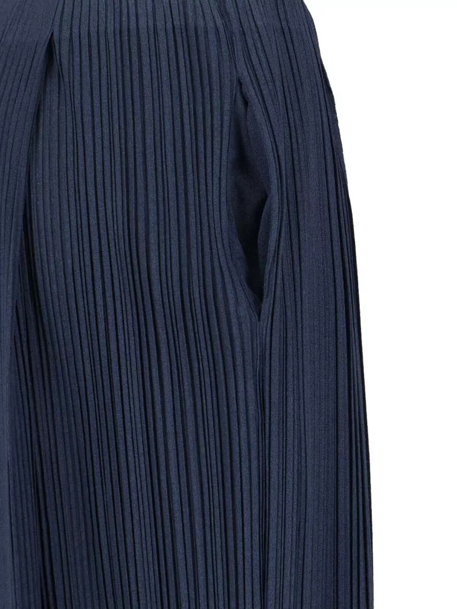 Giorgio Armani Straight Leg Trousers Pleated Design Side Pockets