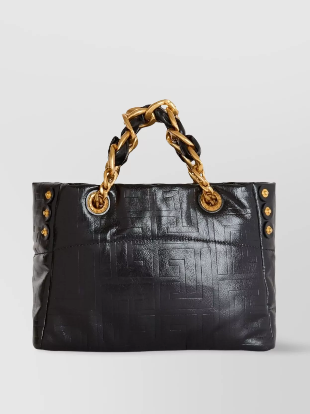 Balmain Monogram Eyelet Tote Bag