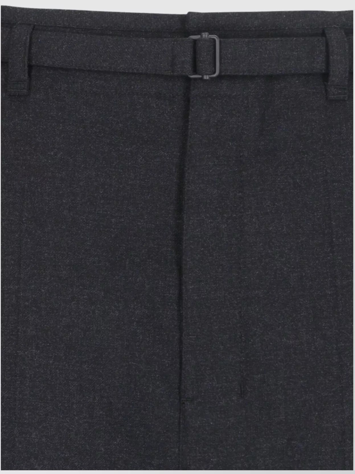 Shop Lemaire Straight Cut Trousers With Belt Loops And Pockets