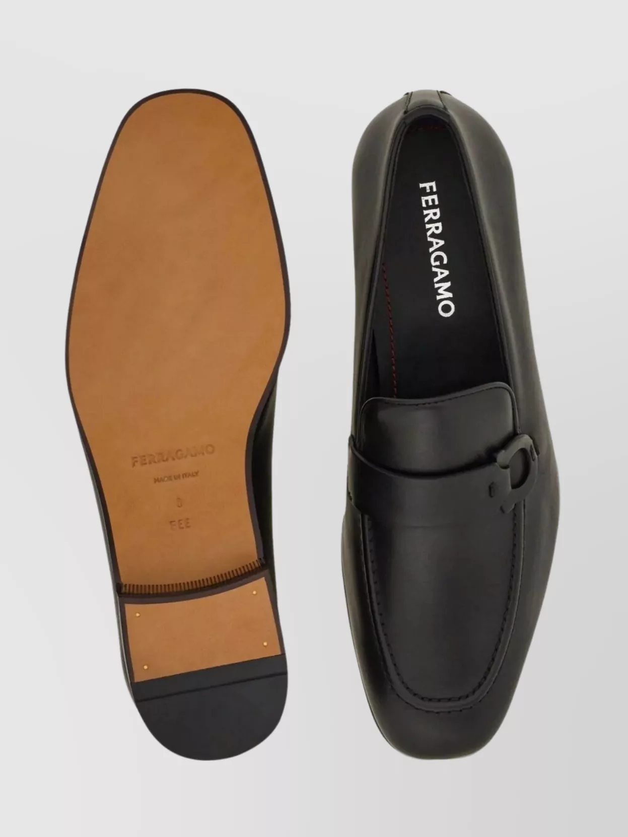 Ferragamo Gancini Detail Buckle Loafers