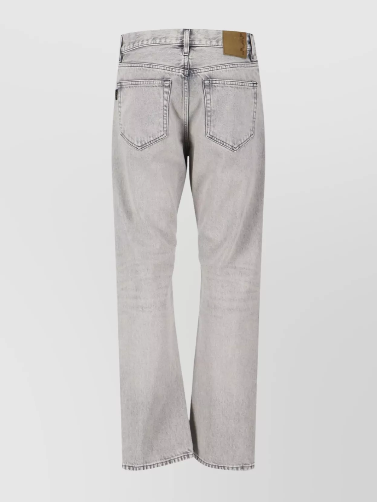 Haikure Straight Leg Five-pocket Trousers Rivet Accents