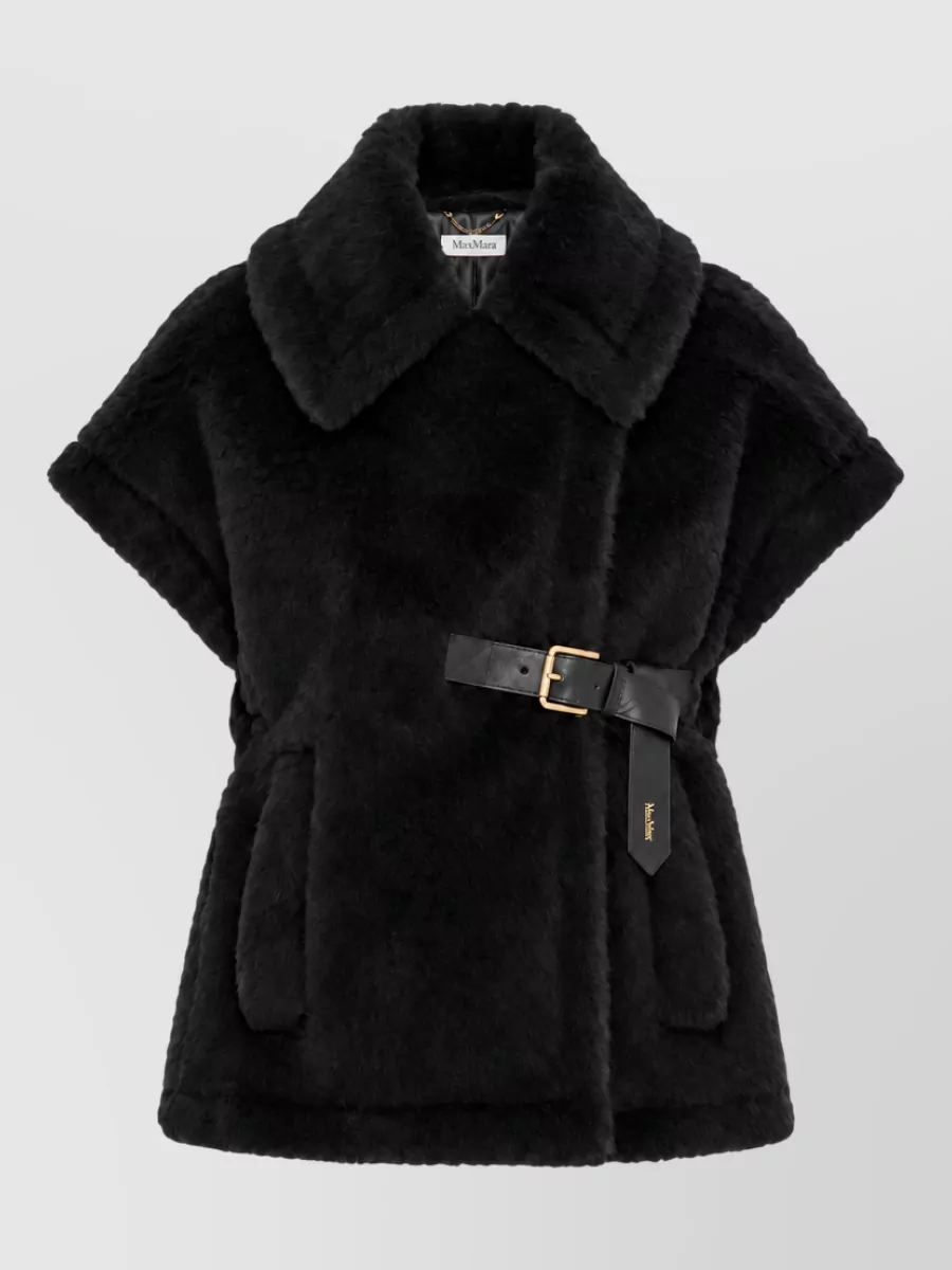 Max Mara silk blend cape