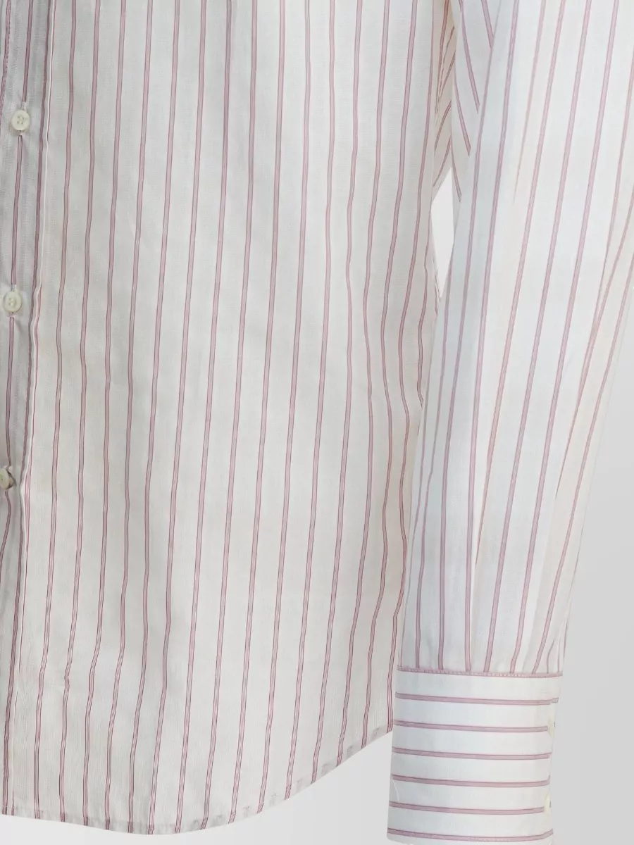 Brunello Cucinelli Striped Long Sleeve Button-Down Shirt