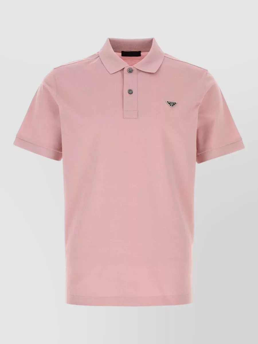 Prada Cotton Piqué Short-Sleeve Polo Shirt