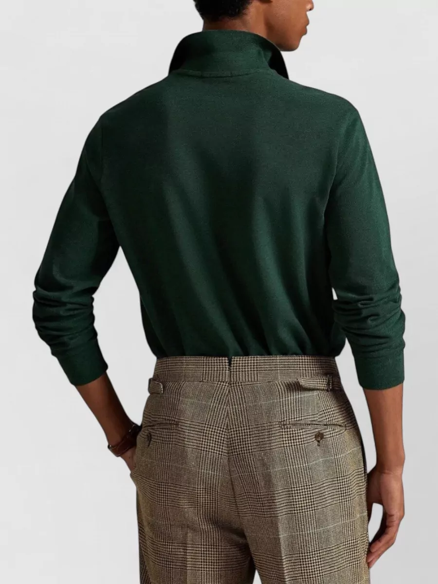 Polo Ralph Lauren Cotton Slim-Fit Long-Sleeve Polo Shirt