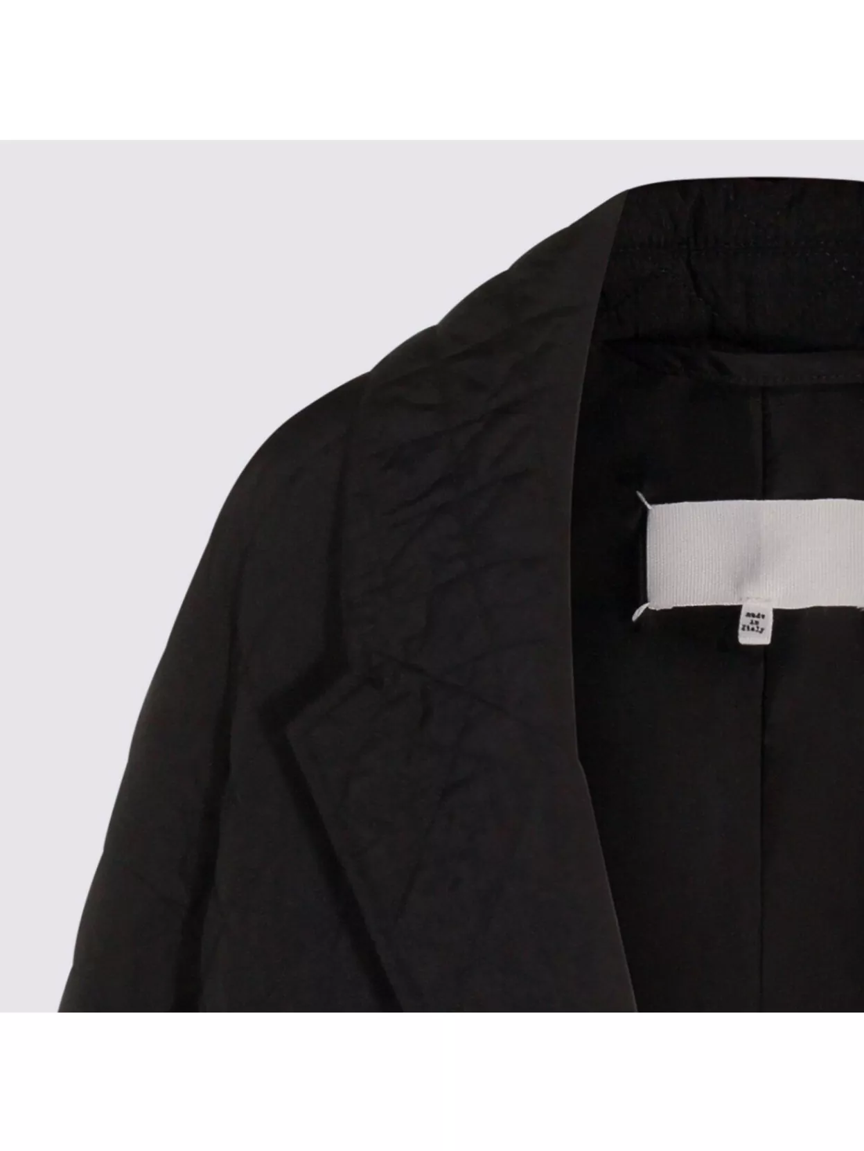 Maison Margiela Long Quilted Down Jacket Front Pockets