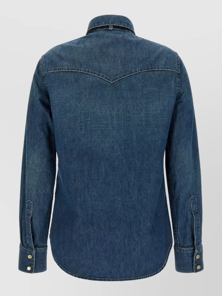 Valentino Garavani Denim Long-Sleeve Shirt