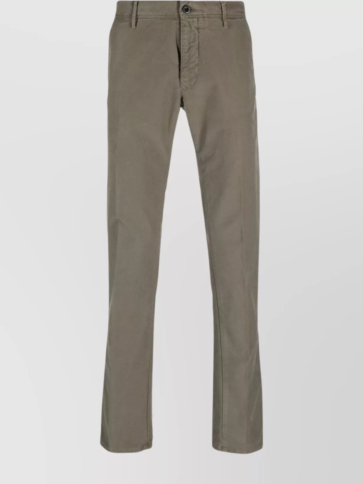 Incotex Trousers With Back Pockets And Belt Loops In Gray