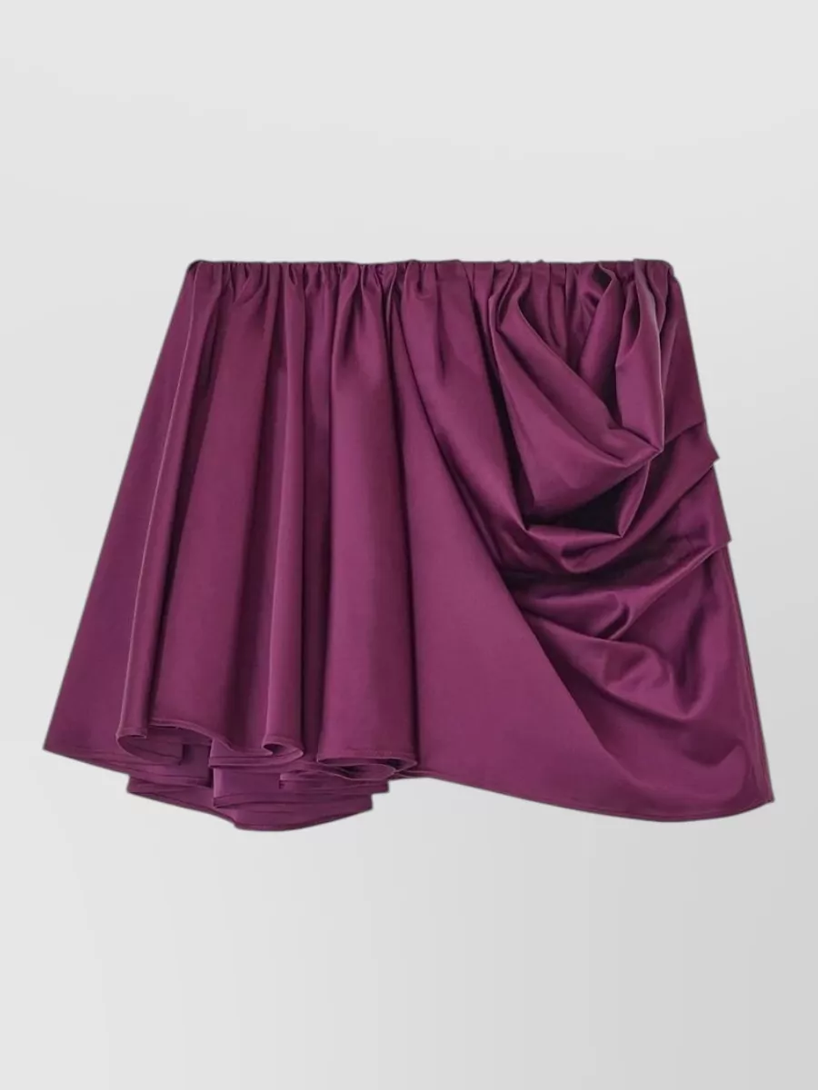 Ganni draped mini skirt