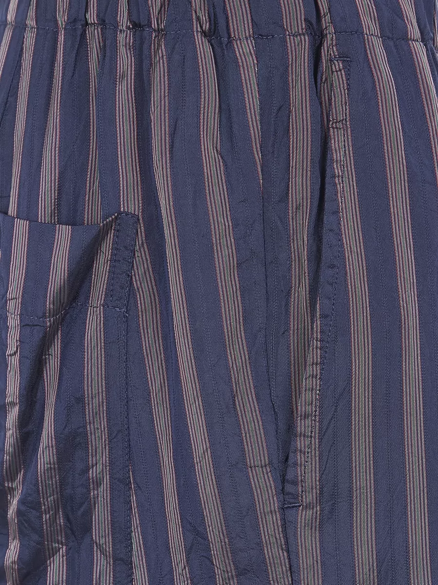 Dries Van Noten Pila Wide Leg Trousers Striped Pockets