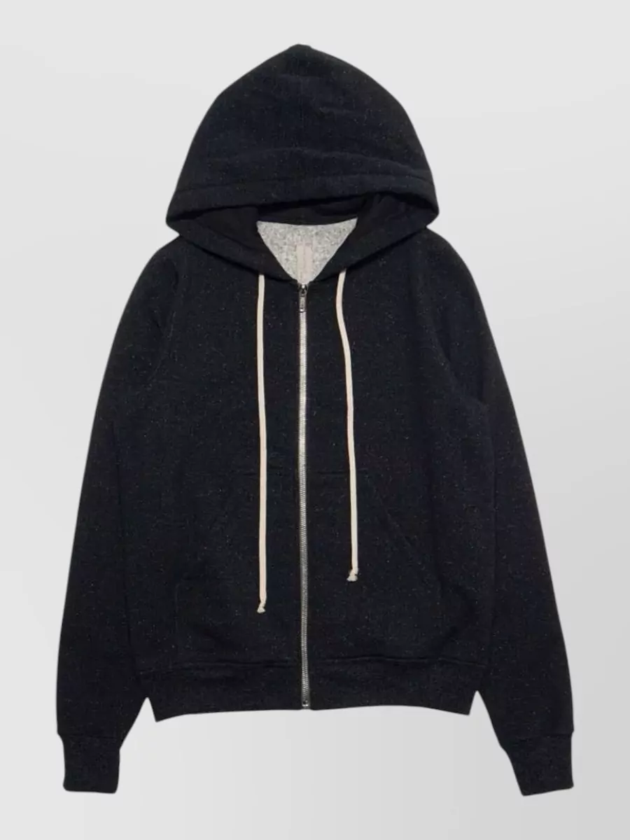 Rick Owens Wool hooded zip sweatshirt