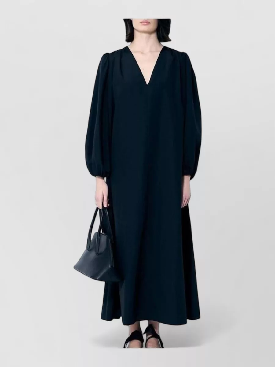The Row silk wool maxi dress