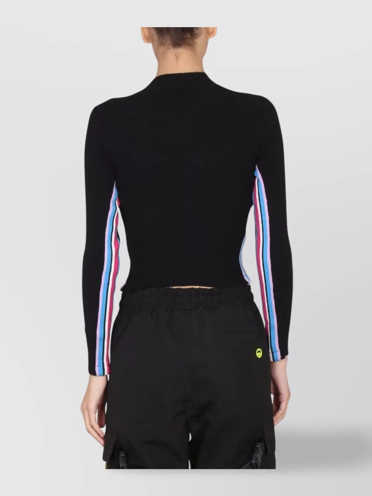 Barrow Logo Cropped Top Striped Bands
