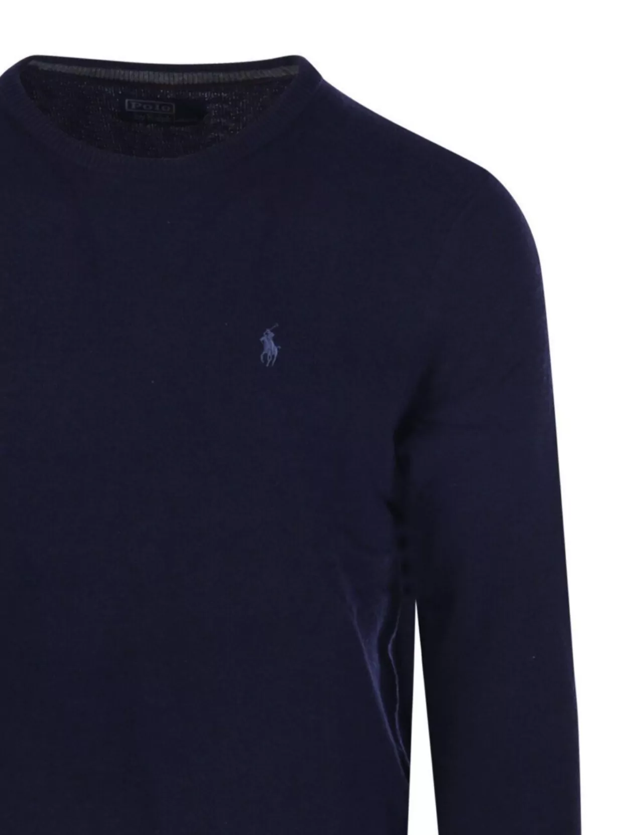 Ralph Lauren Crew Neck Long Sleeve Sweater With Ribbed Cuffs
