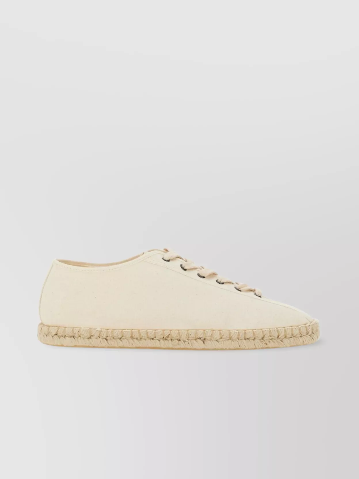 Lemaire Canvas Espadrille Sole Round Toe Loafers