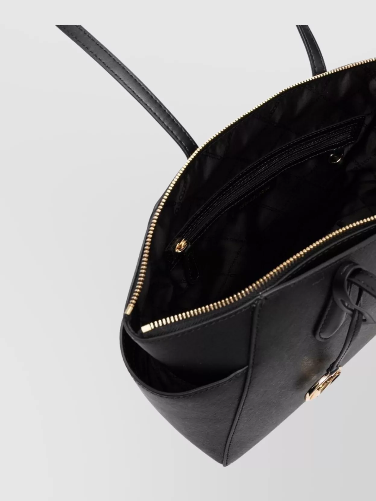 MICHAEL KORS TOTE BAG WITH GOLD-TONE HARDWARE AND TOP HANDLES 
