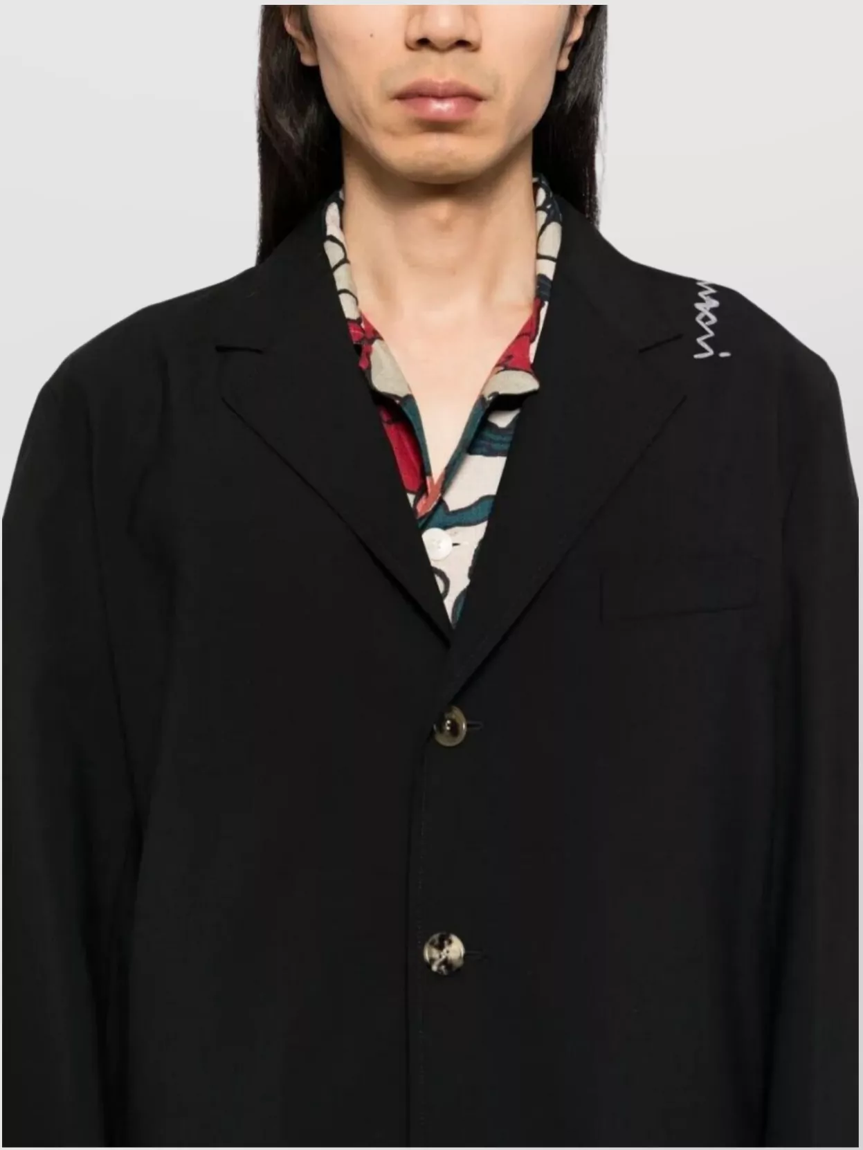Marni Embroidered Detail Front Pockets Long Sleeves Jacket