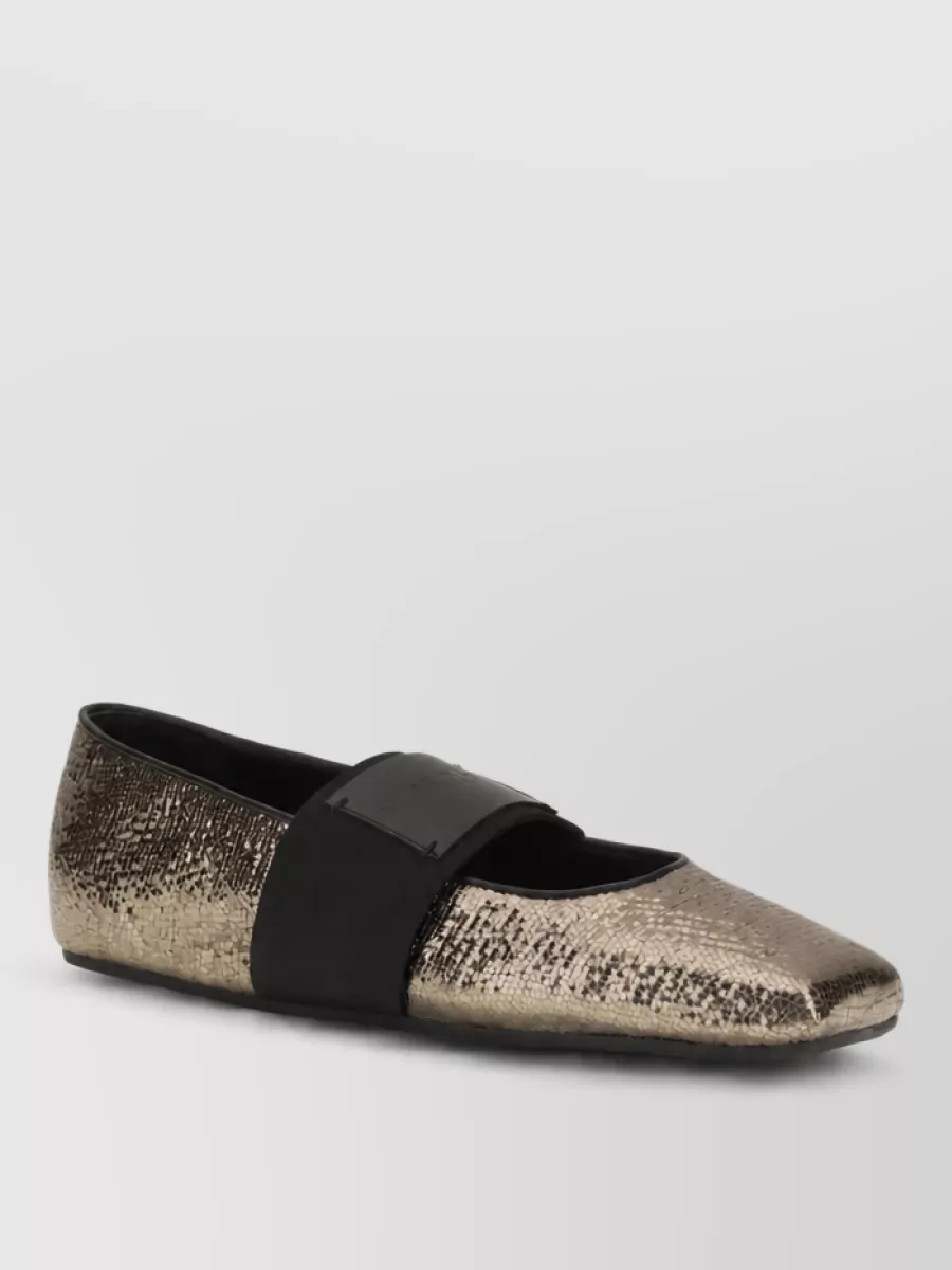 Givenchy leather textured ballerina shoes