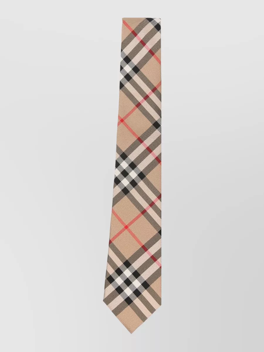 Burberry silk check tie