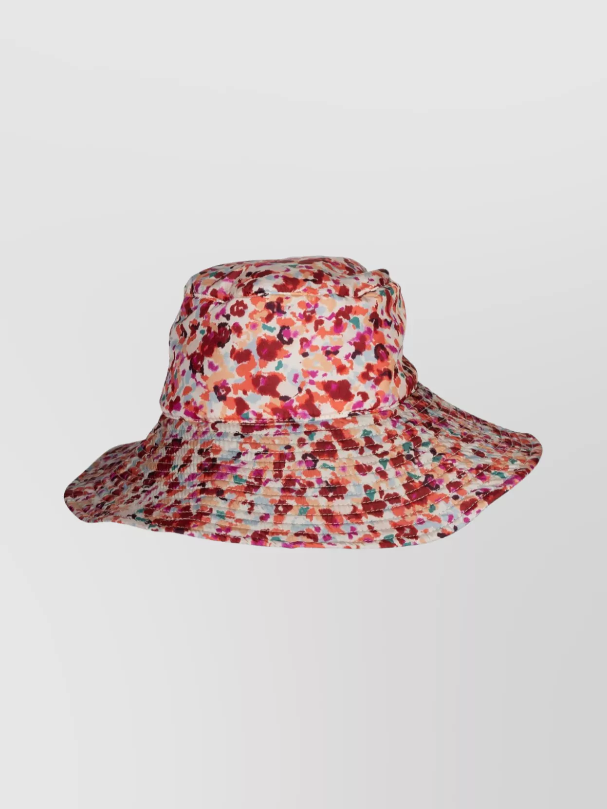 Isabel Marant Allover Graphic Printed Drawstring Bucket Hat In Pink