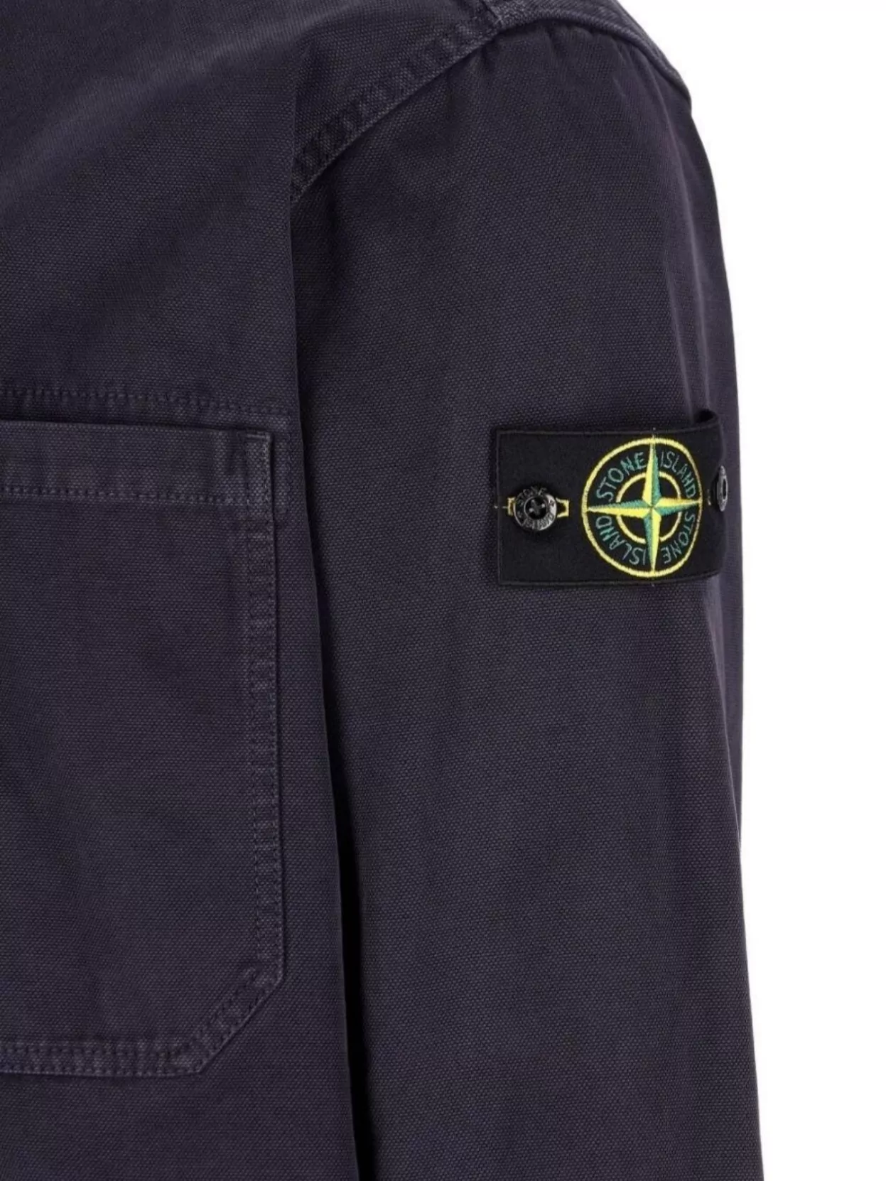 Stone Island Long Sleeve Button-Down Shirt With Chest Pockets