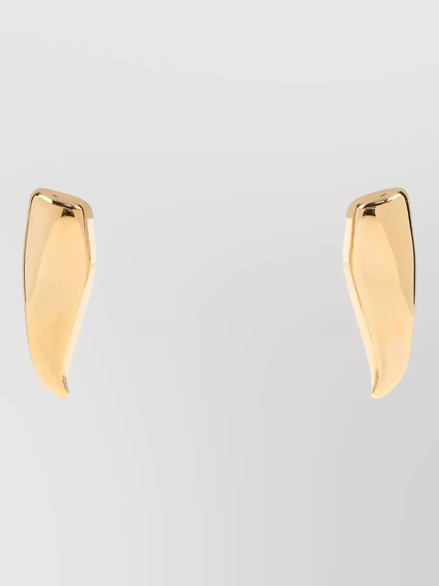 Bottega Veneta sterling silver large earrings