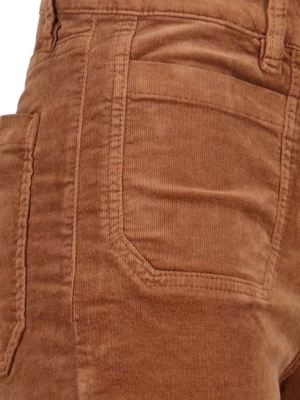 Frame Straight Trousers With Pockets And Belt Loops
