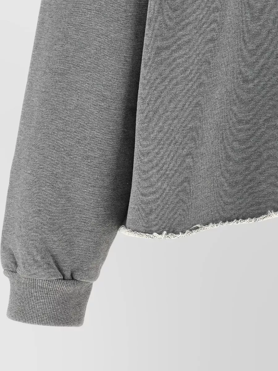 Mm6 Maison Margiela Numeric Logo Spray Hoodie Drawstring Hood