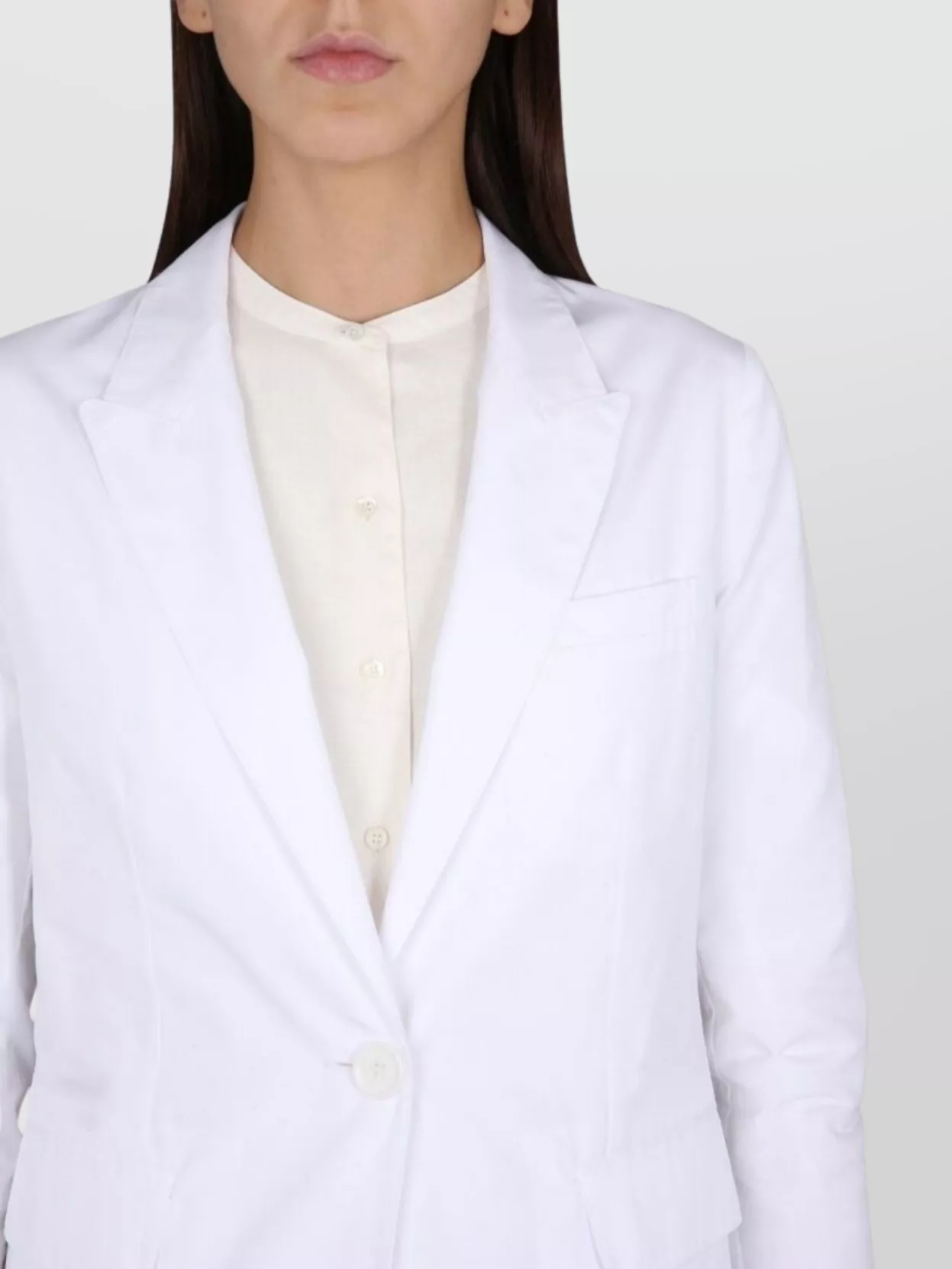 Aspesi V-neck Jacket With Front Flap Pockets