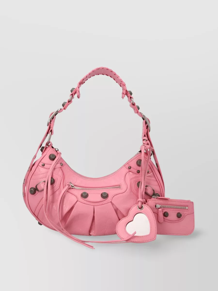 Shop Balenciaga Le Cagole S Clutch Bag In Pink