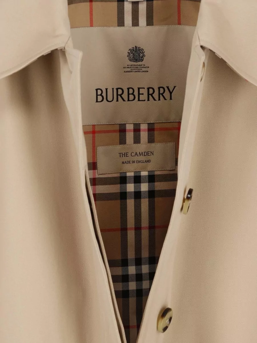 Burberry Cotton Single Breasted Trench Coat