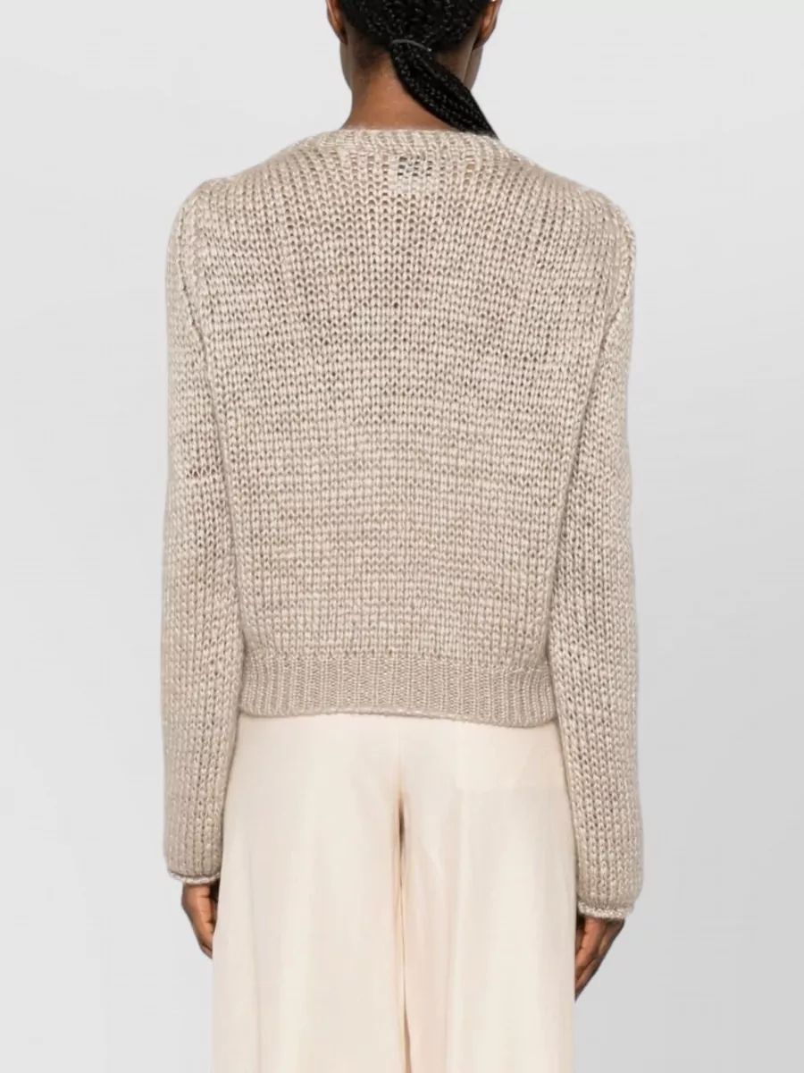 Forte Forte Chunky-Knit Cashmere Silk Mohair Cardigan