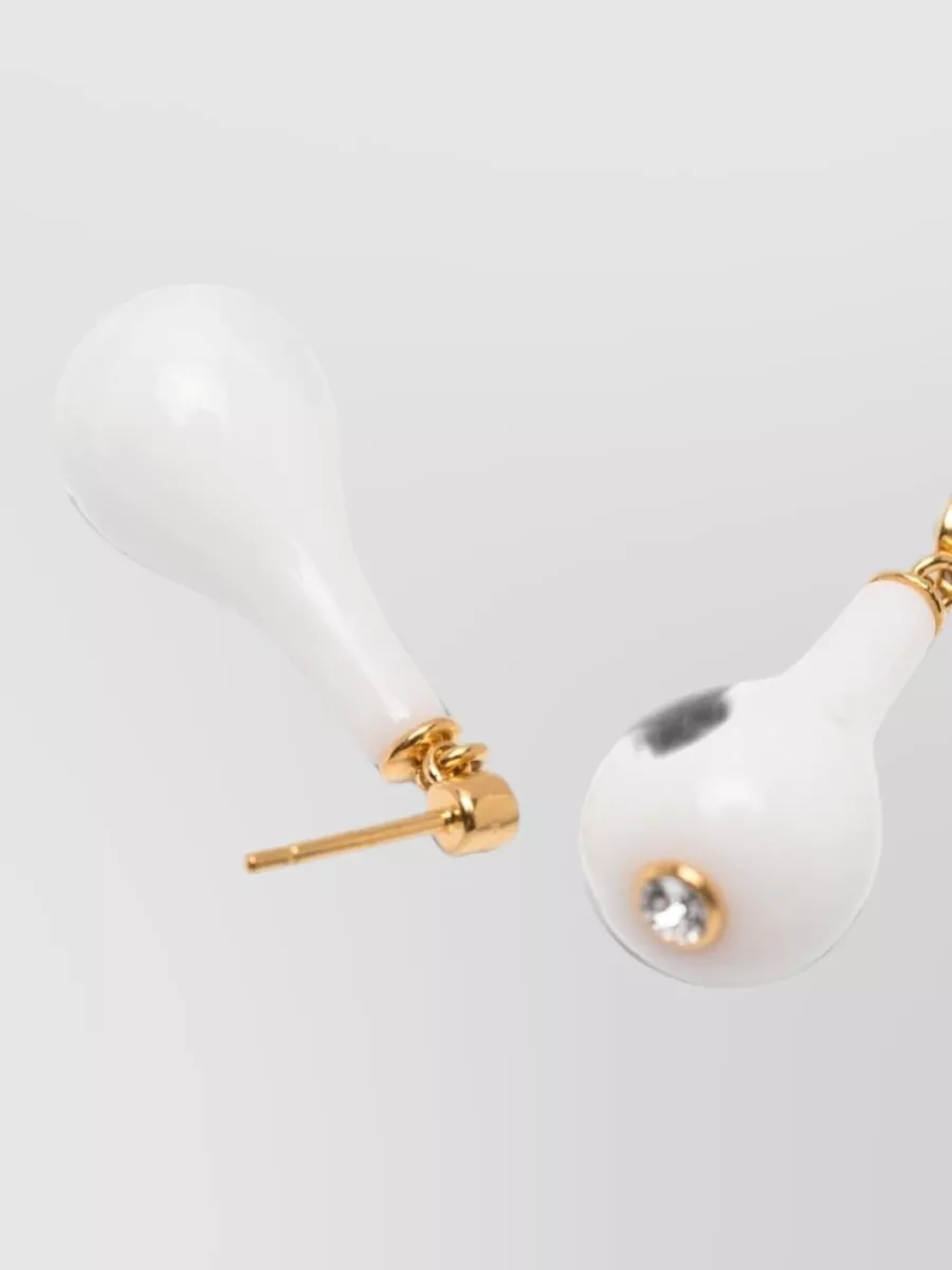 Totême Crystal Embellished Drop Earrings