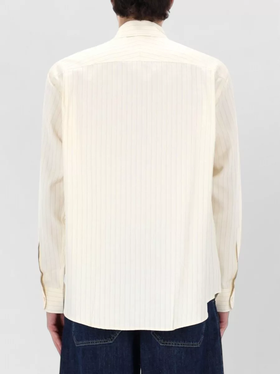 Studio Nicholson Striped Shirt Button Down Collar Cuffs