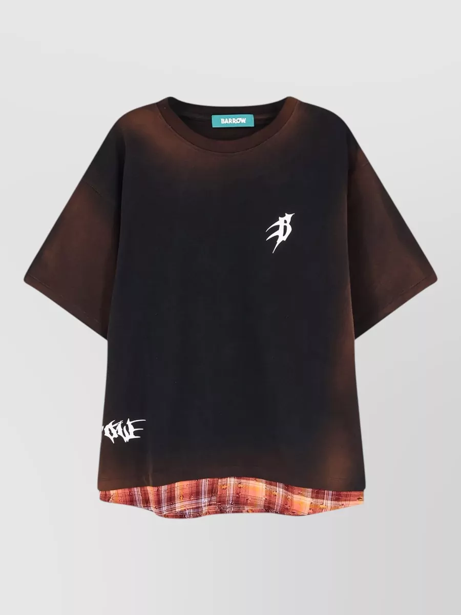 Barrow Cotton Logo Print Short Sleeve T-Shirt