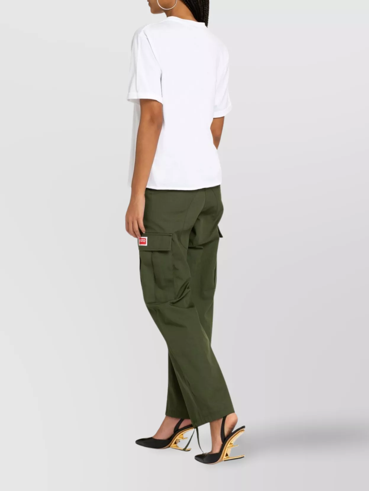 Saint Laurent Rolled Cuffs Crew-Neck T-Shirt