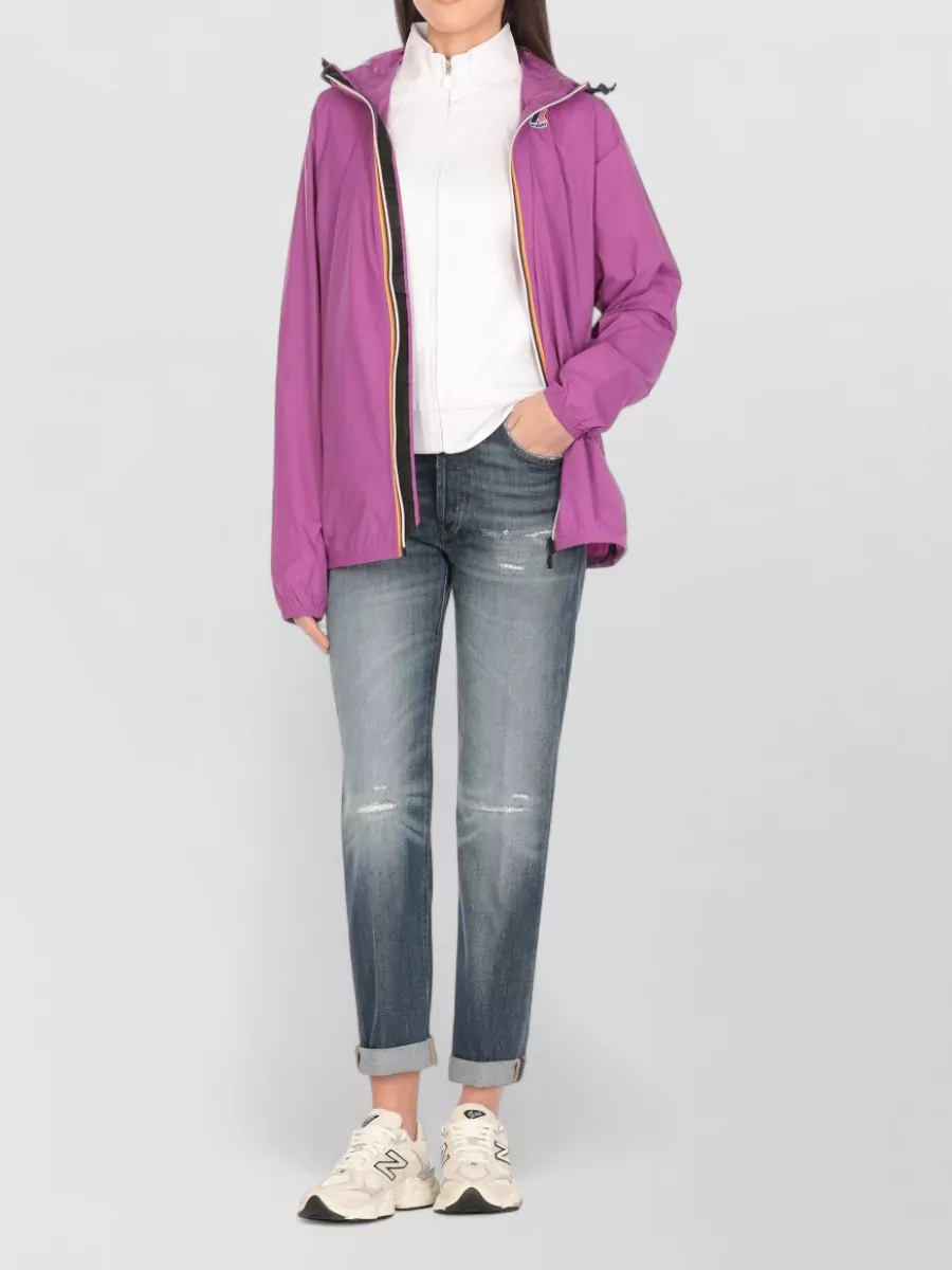 K-Way Hooded Zip-Up Jacket