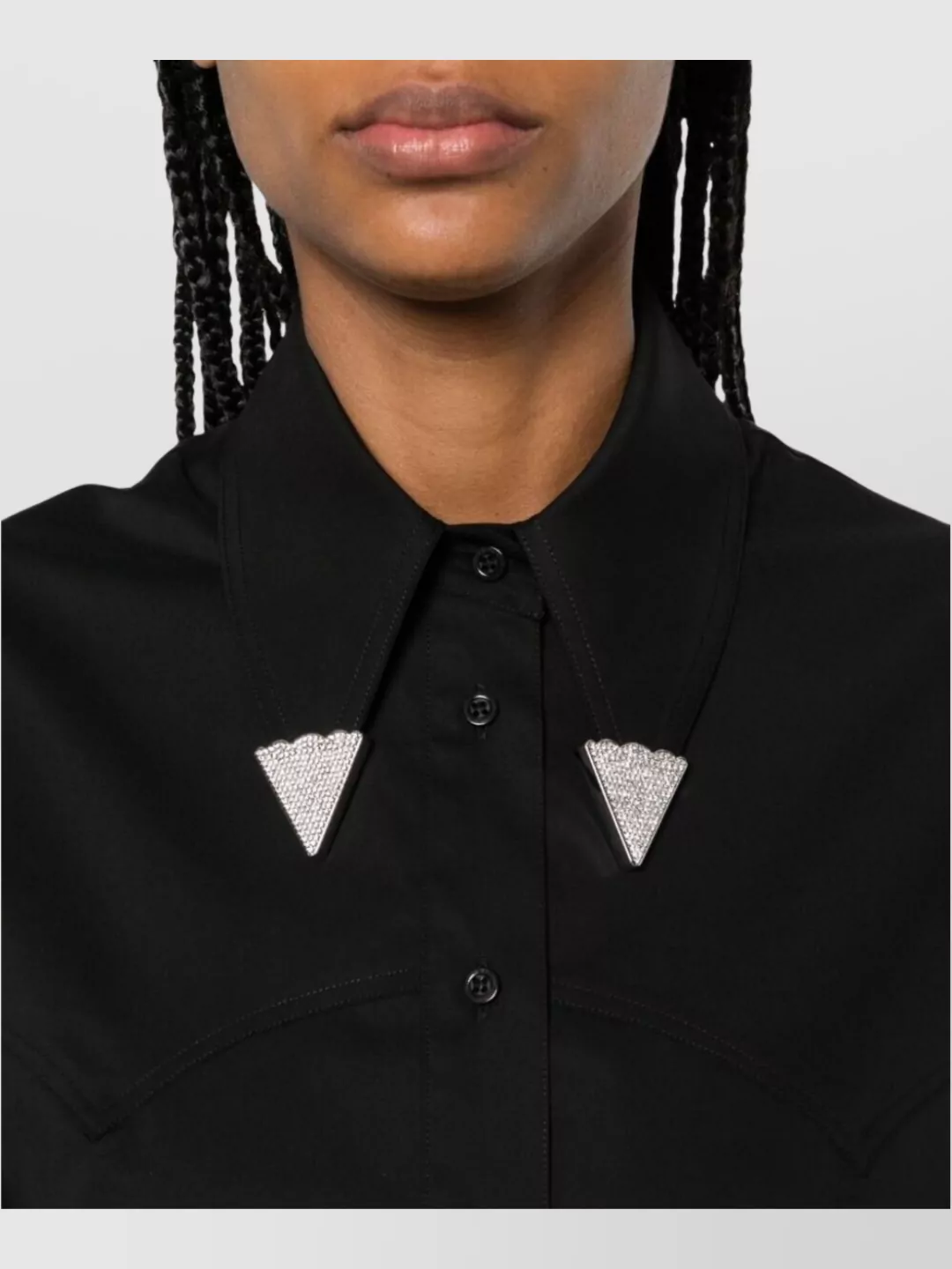 Giuseppe Di Morabito Long Sleeve Dress Embellished Collar