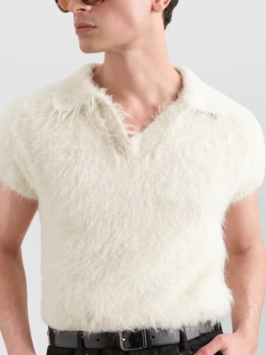 Dolce&Gabbana Short-Sleeve Knit Polo Shirt