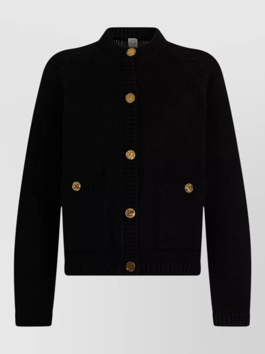 Totême cotton ribbed knit cardigan